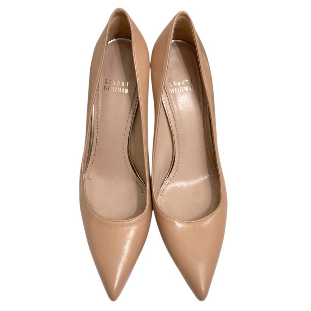 Stuart Weitzman Pointed Toe Platform Stiletto Lea… - image 2